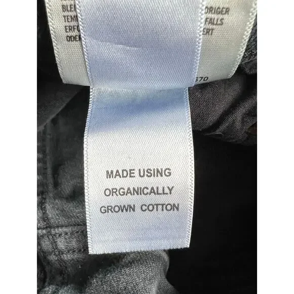 Agolde Denim Jeans Sz 32 Stretch Faded Black Mid Rise Straight Toni Slim - Picture 7 of 7